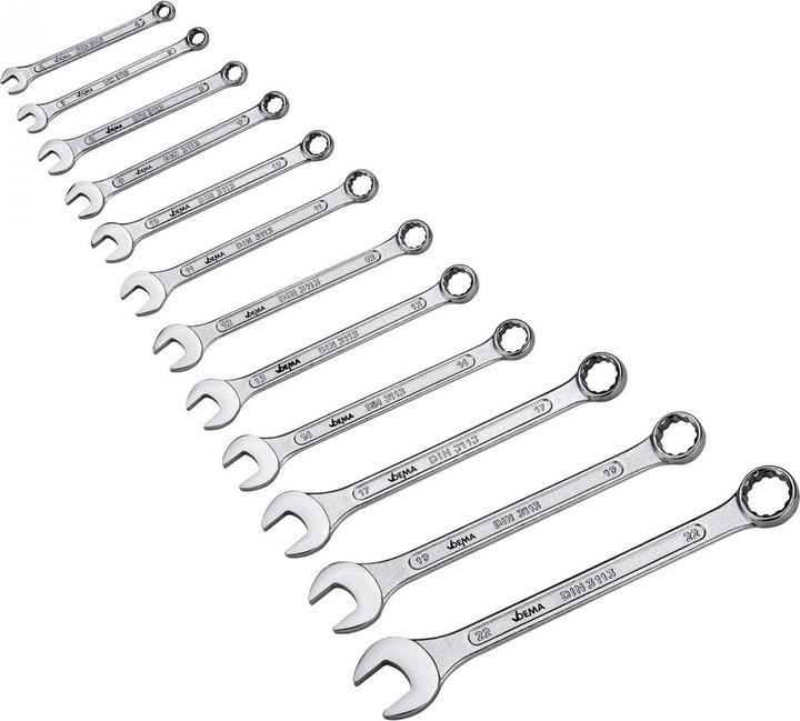 Actual product image Dema Ring-/Gabelschlüssel 12tlg. (13 mm, 11 mm, 12 mm, 10 mm, 14 mm)