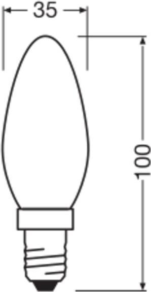 Actual product image Osram Base Classic (E14, 4 W, 470 lm, 3 x, E)