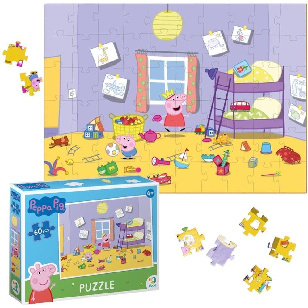 Dodo Puzzle Peppa Pig: Spielzeug im Zimmer 60 Teile (60 pezzi)