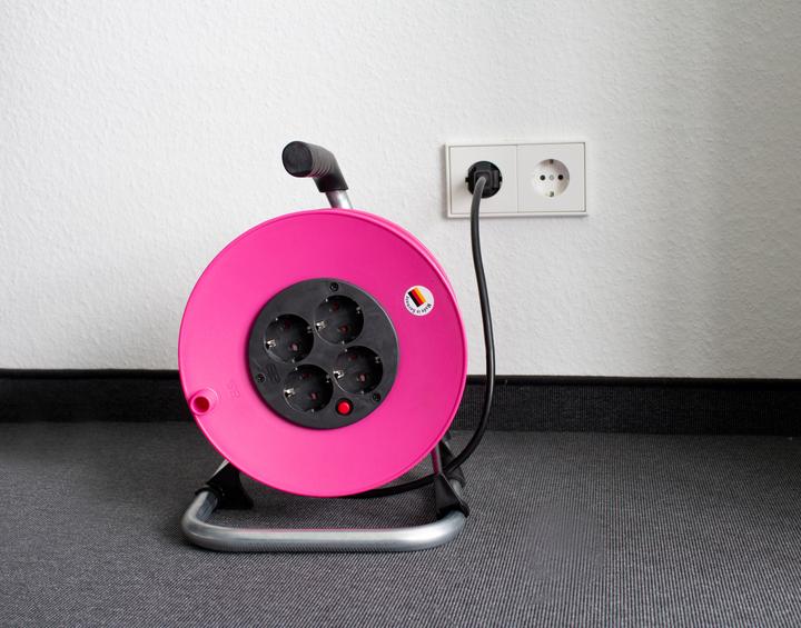Immagine prodotto As - Schwabe Kabeltrommel Pink (20 m, 1.50 mm².)