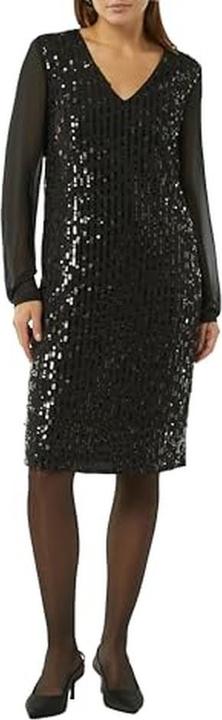 Produktbild Comma Kleid Kurzes Paillettenkleid mit Chiffon-Ärmeln (38)