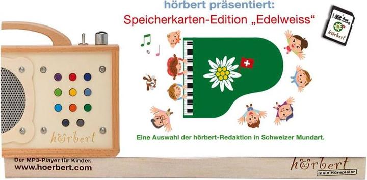 Produktbild Hörbert 4 GB SDHC Schwiizerdütschi Spichercharte Edelweiss (Schweizerdeutsch)