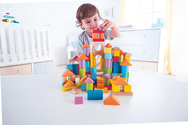 Actual product image Hape Wonderful Beech Blocks