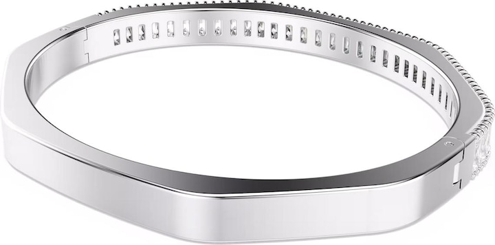 Actual product image Swarovski Matrix Armreif Baguette Schliff Weiss (17 cm, Swarovski Metal)