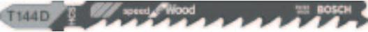 Image du produit Bosch Professional Zubehör Lame de scie sauteuse T 144 D Speed for Wood, pack de 100