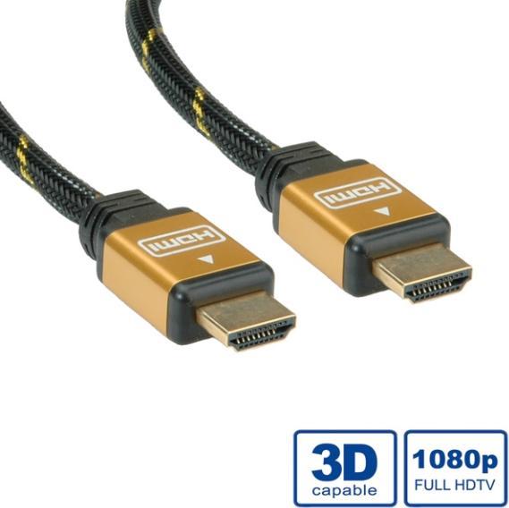 Produktbild Roline HDMI (Typ A) — HDMI (Typ A) (5 m, HDMI, 2.0)