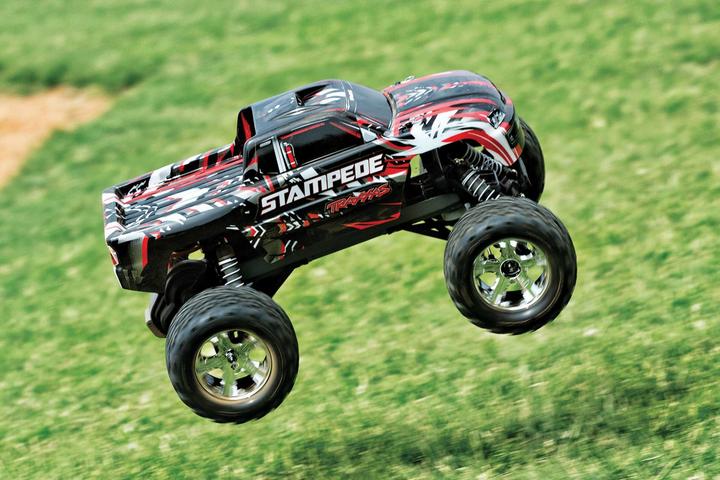 Image du produit Traxxas Stampede rouge RTR sans batterie/chargeur 1/10 2WD Monster Truck Brushed (RTR Prêt à fonctionner)