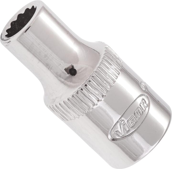 Produktbild Vigor Doppelsechskant Steckschlüsseleinsatz ∙ V7514-5 ∙ Vierkant6,3 mm (1/4 Zoll) ∙ Aussen Doppel-Se… (5 mm)