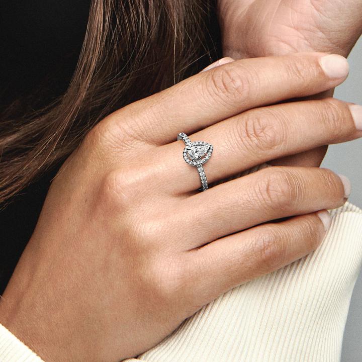 Produktbild Pandora Funkelnder Birnen Kranz Ring (60, 925 Silber)