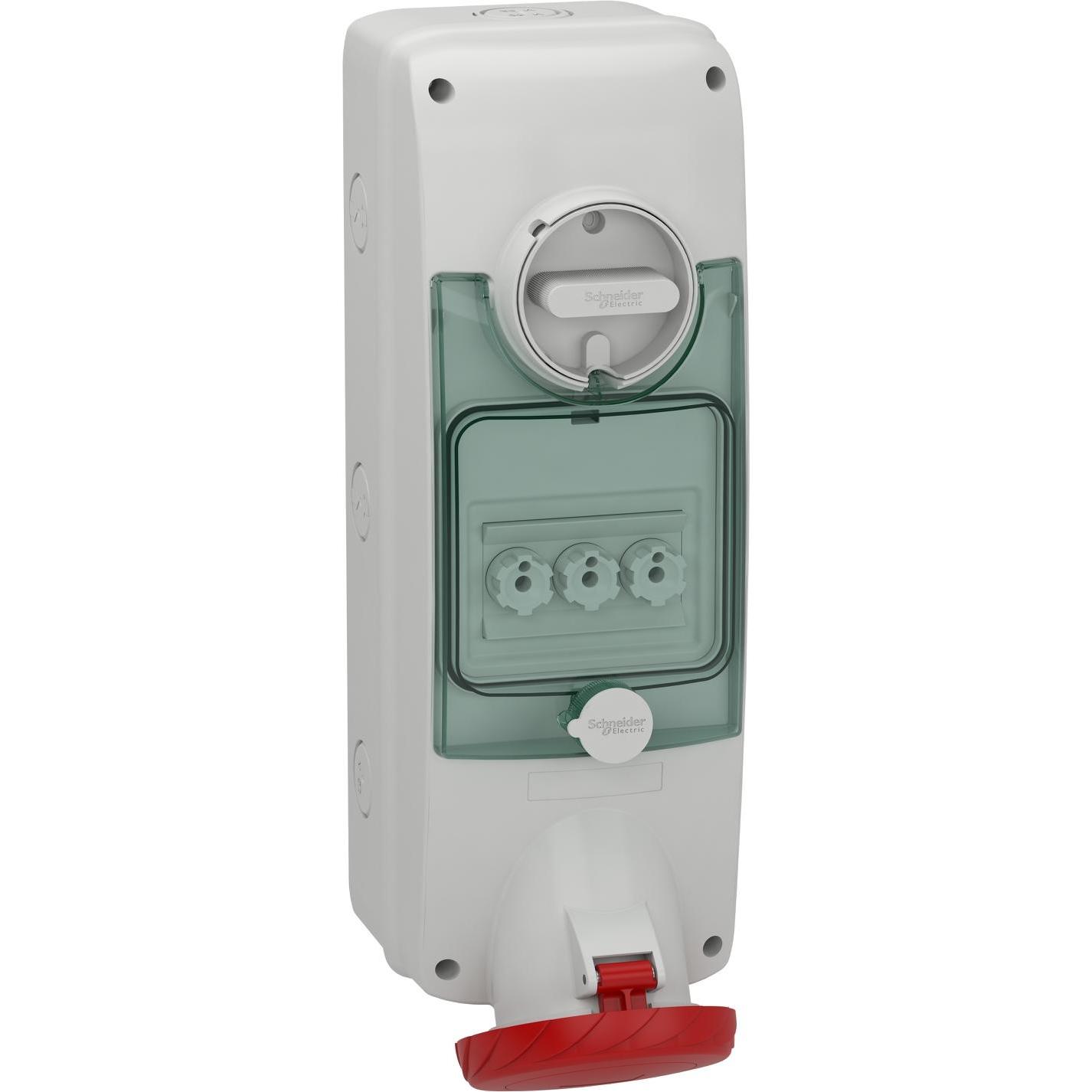 Schneider Electric, Steckdose, SE PKB63R535 W.-Dose D0-Si. Verrieg. Ip65 63A 400V 5P