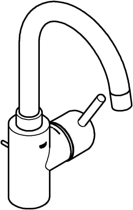 Productafbeelding Grohe Concetto Einhand-Waschtischbatterie L-Size