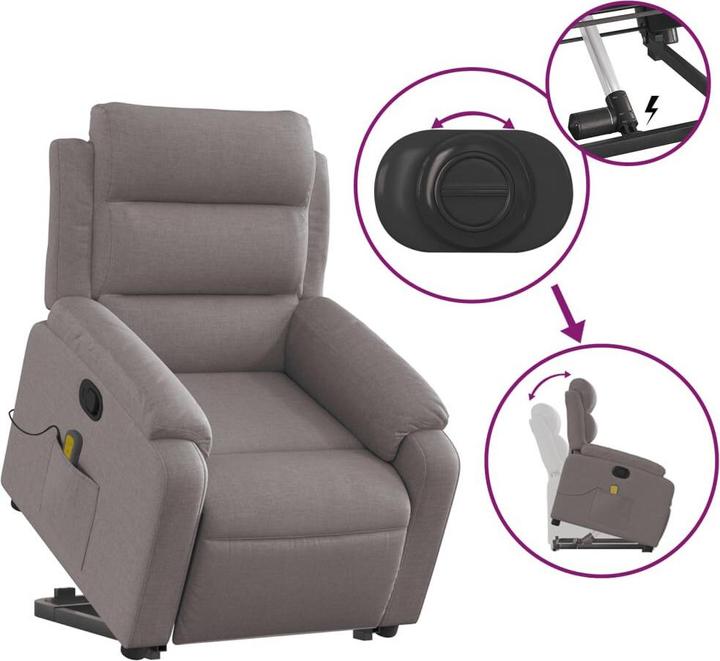 Produktbild vidaXL Massagesessel mit Aufstehhilfe