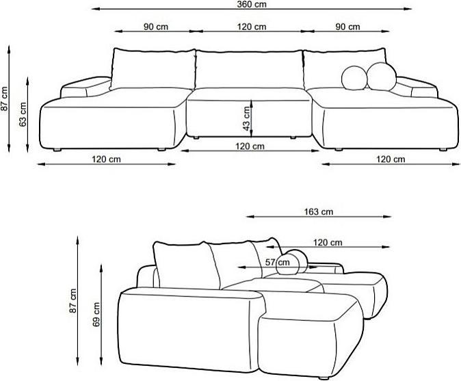 Produktbild Vente-unique Daviso (Ecksofa)