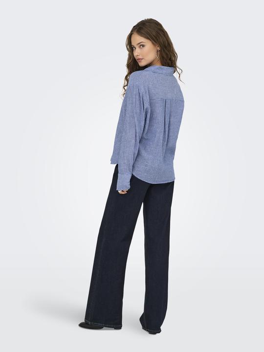 Actual product image JdY Normal geschnitten Hemdkragen Ärmelbündchen mit Knopf Voluminöser Armschnitt Hemd Hemd (XS)