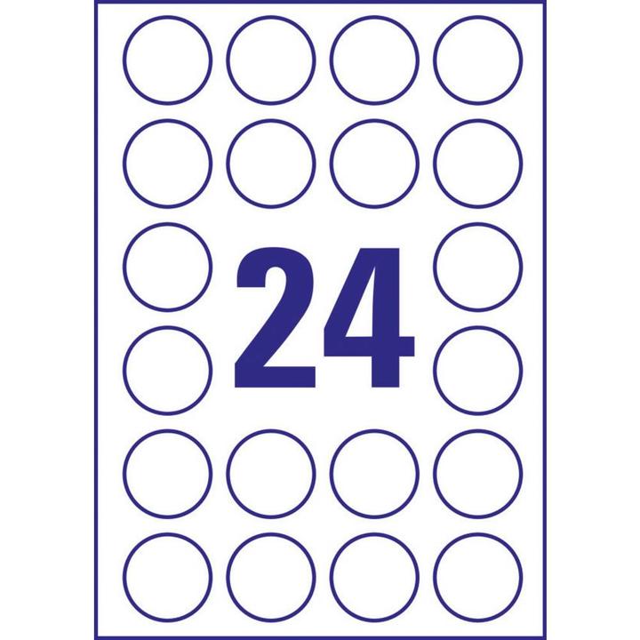 Actual product image Avery Crystal clear labels