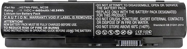 Produktbild CoreParts MBXHP-BA0108 (6 Zellen, 4400 mAh)
