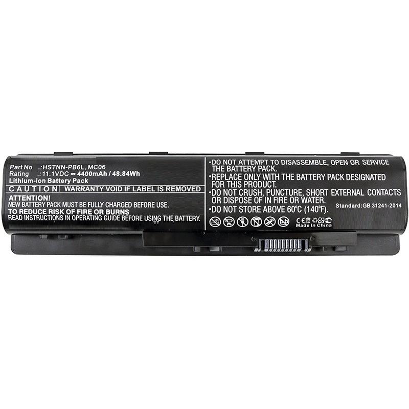 CoreParts MBXHP-BA0108 (6 Zellen, 4400 mAh), Notebook Akku, Schwarz
