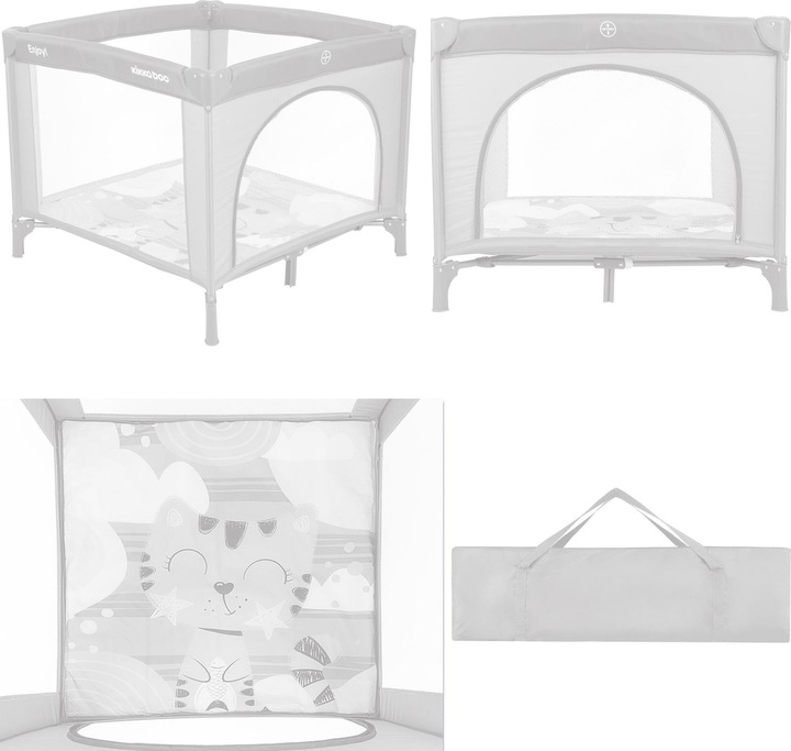 Immagine prodotto Kikkaboo Box Enjoy, lettino da viaggio (92 cm, 92 cm)