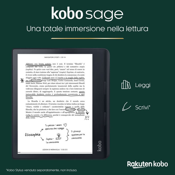 Produktbild Kobo Sage (8", 32 GB, Black)