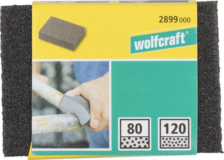 Produktbild wolfcraft 1 Schleifblock SiC K80,120,100x67x25mm (P120, P80)
