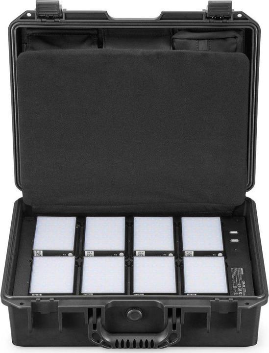 Productafbeelding Godox C5R K8 mobiele RGB LED 8 lichtset met oplaadhouder (Videolicht)