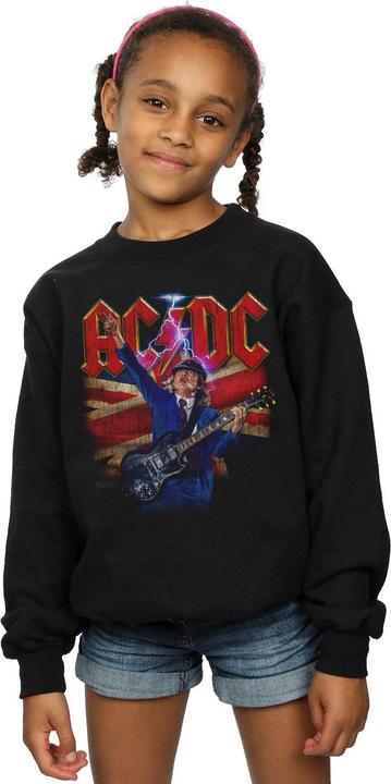 Produktbild AC/DC Angus Union Flag Lightning Sweatshirt Mädchen (116)