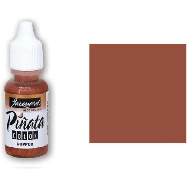 Jacquard, Colore + Vernice per fai da te, Inchiostro Pinata Color Inchiostro ad alcool n. 34 Rame (15 ml)