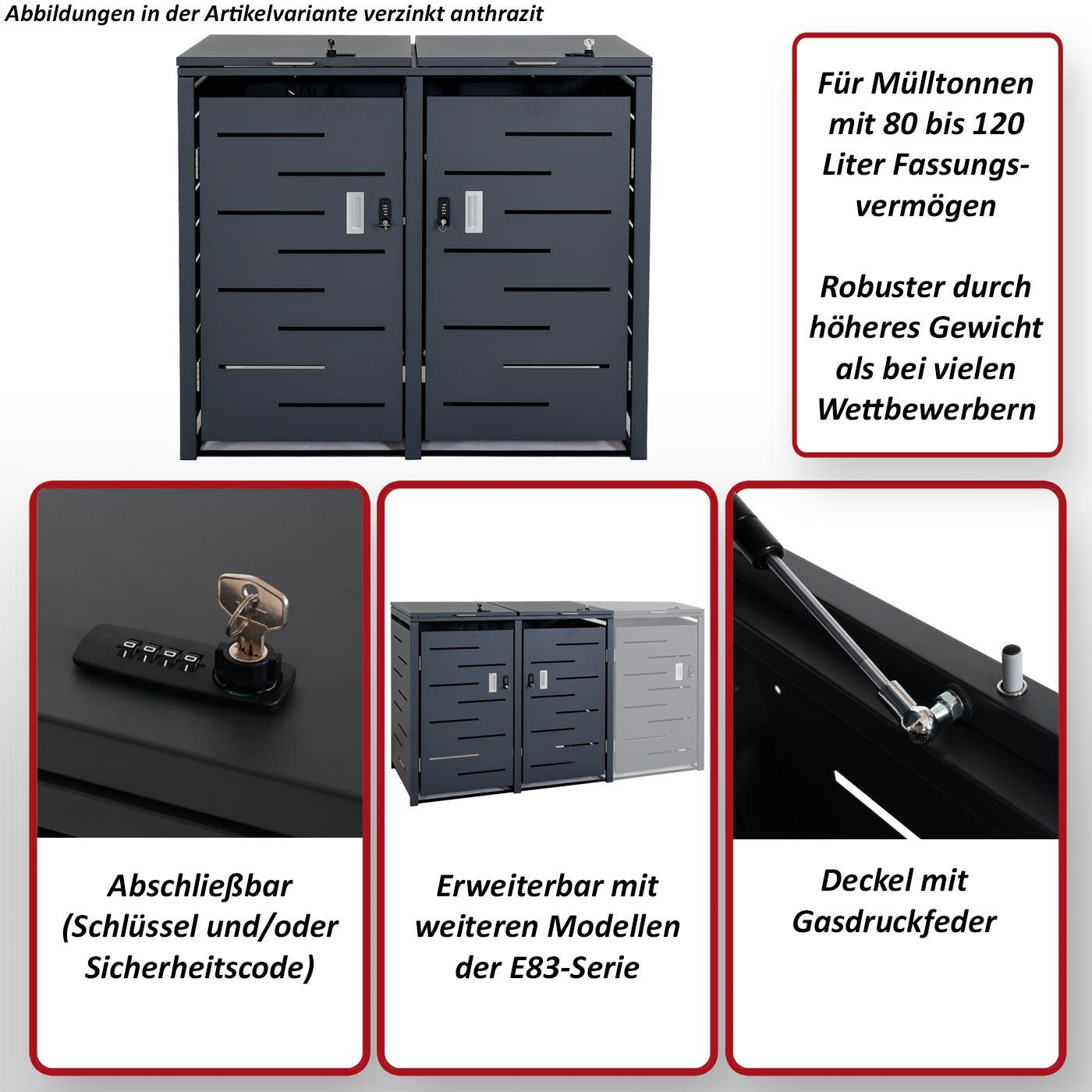 Thumbnail - MCW, Gartenhaus + Gartenschrank, E83-2-120