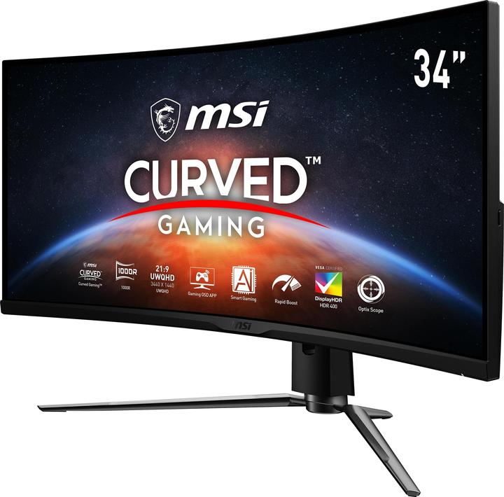Actual product image MSI MPG Artymis 343CQRDE (3440 x 1440 pixels, 34")