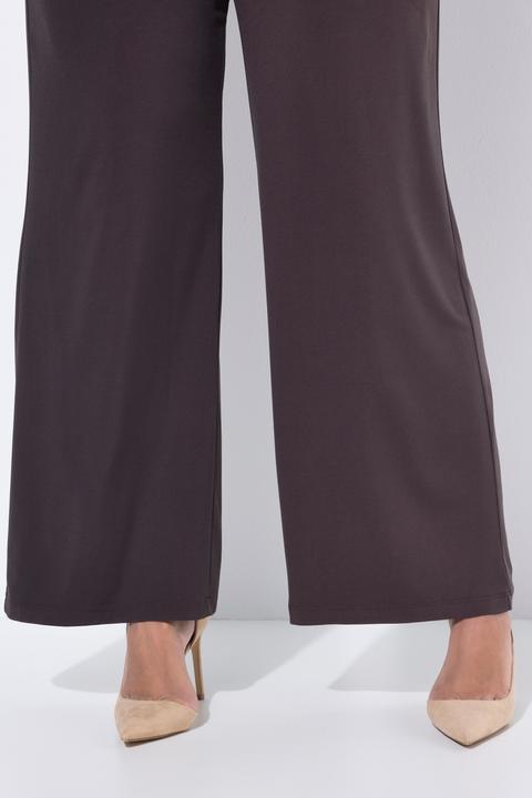 Immagine prodotto Ulla Popken Pantaloni in jersey dal taglio della gamba ampio con cintura elastica, fino alla taglia 72/74 (62, 64)