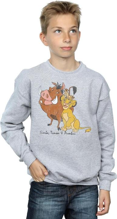 Immagine prodotto The Lion King Felpa Classic Simba Timon & Pumba Ragazzi (140, 146)