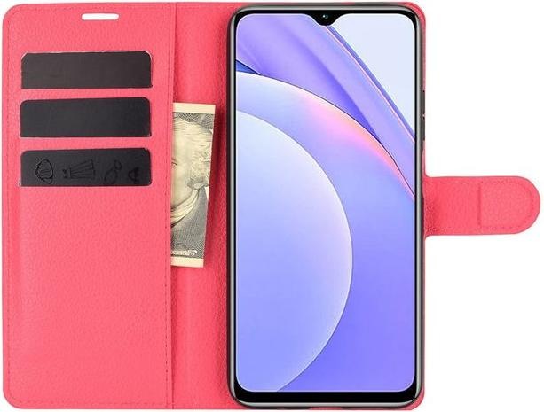 Produktbild MU Classic Litchi Leder Bookcover Series (Realme 9 4G, Xiaomi Redmi 9T)