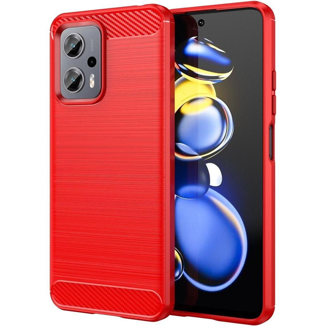 König Design Hülle Handy Schutz für Xiaomi Sony Samsung Case Cover Bumper Carbon Optik Etuis (Xiaomi Redmi Note 11T Pro+...