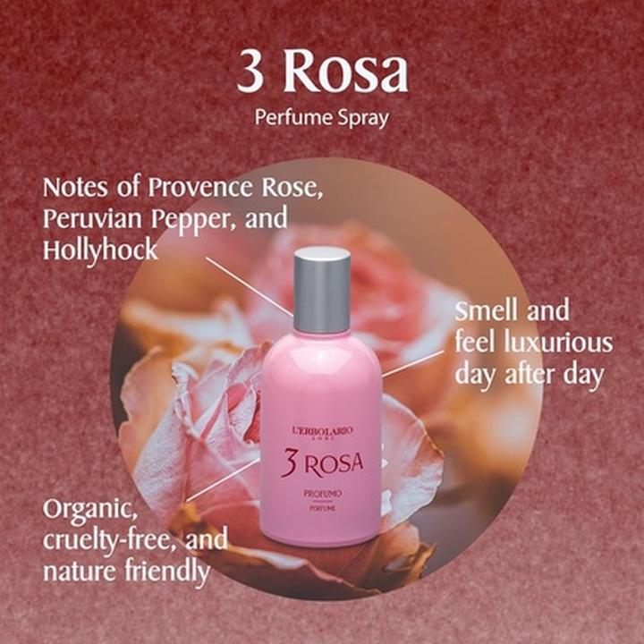Produktbild L'erbolario 3 Rosa Acqua di Profumo (Eau de Parfum, 50 ml)