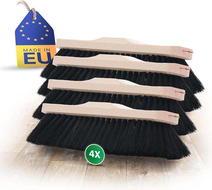 Image du produit Novaliv 4X Zimmerbesen Rosshaar Handbesen feines Tierhaar Schweifhaar (4, Zimmerbesen) (1 pcs)