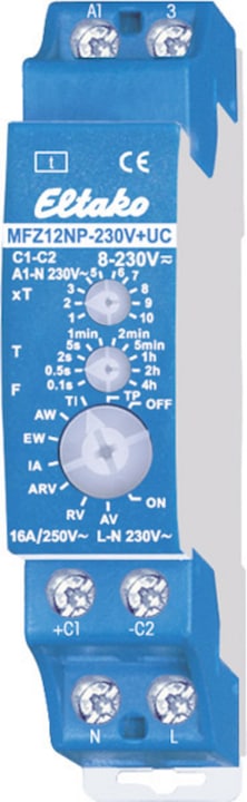 Image du produit Eltako Relais temporisé multifonction 230V UC Funct. NON contact non libre de potentiel