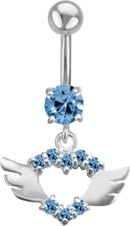 Image du produit Bijouteria Piercing nombril (Acier inoxydable, Argent 925, Zircone)