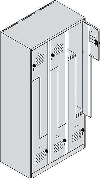 Actual product image C+P Z-locker Classic PLUS (90 cm, 185 cm)
