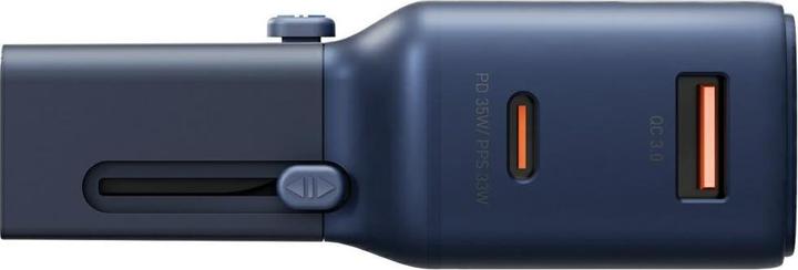 Actual product image Energea Wall charger TravelGo Adapter 35 USB-A/USB-C 35W blue (35 W, 2 ports)