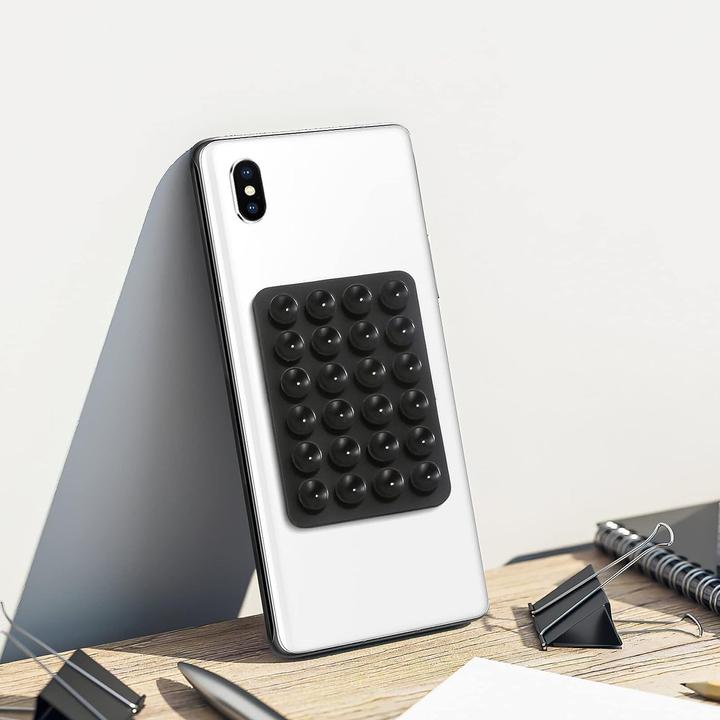 Produktbild Deltalabs Universal Silikon Saugnapf Smartphone Halterung Selbstklebend