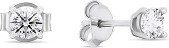 Immagine prodotto Brilio Argento - Orecchini a perno in argento con zirconi trasparenti EA580/1/2/3/4W - Diametro: 0,5 cm