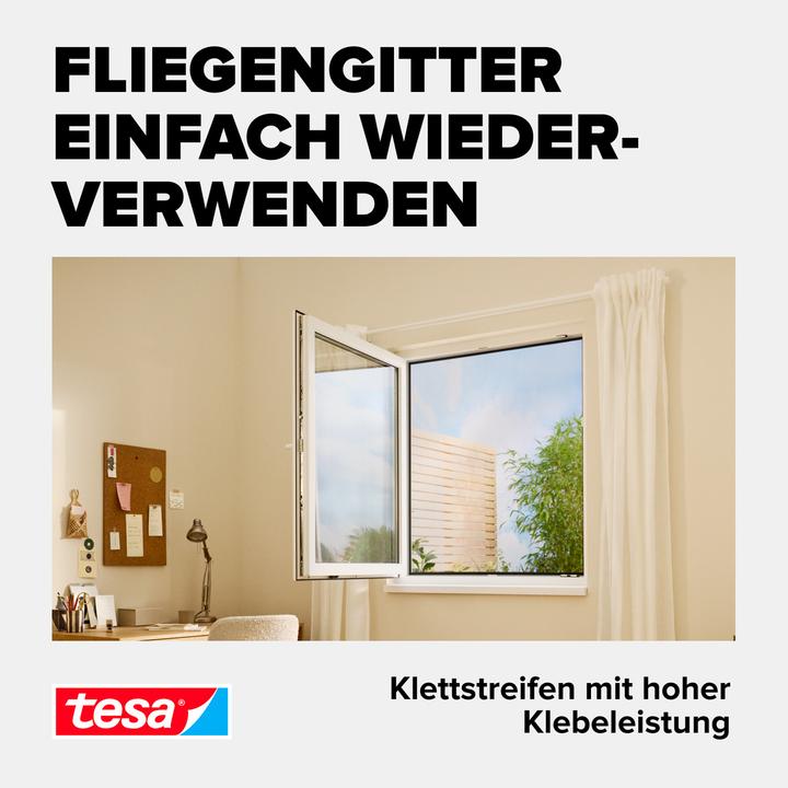 Actual product image tesa Insect screen COMFORT, Velcro replacement roll, without drilling