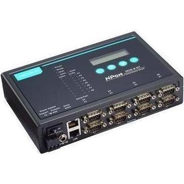 Moxa NPORT 5650I-8-DT - Server di dispositivi desktop RS-232422485 a 8 porte con connettori DB9 maschi, Server di stampa