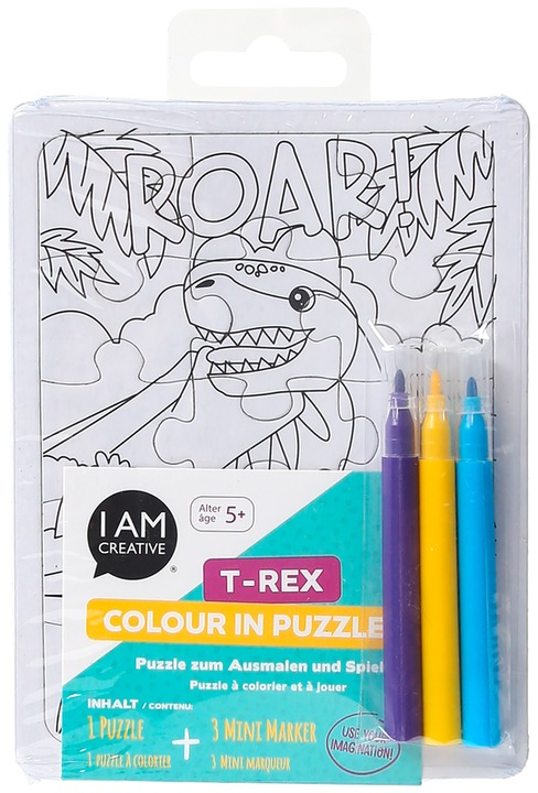 Produktbild I Am Creative Puzzleset zum Ausmalen (20 Teile)