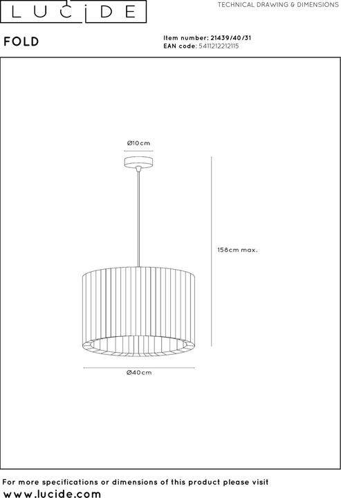 Produktbild Lucide Fold (E27)