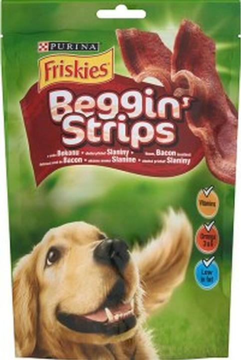 Actual product image Friskies Beggin Strips Dry Cat Food 120 g Adult (Adult, 1 pcs., 120 g)
