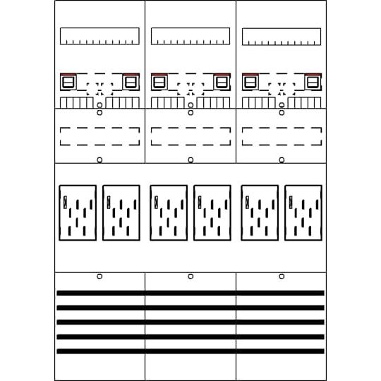 Striebel & John, Verteilerschrank Zubehör, STRIEBELJOHN BF37T6
