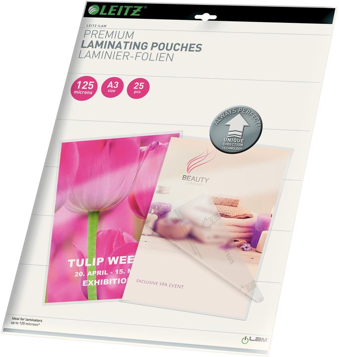 Produktbild Leitz Laminierfolie (A3, 25 Stück, 125 µm)