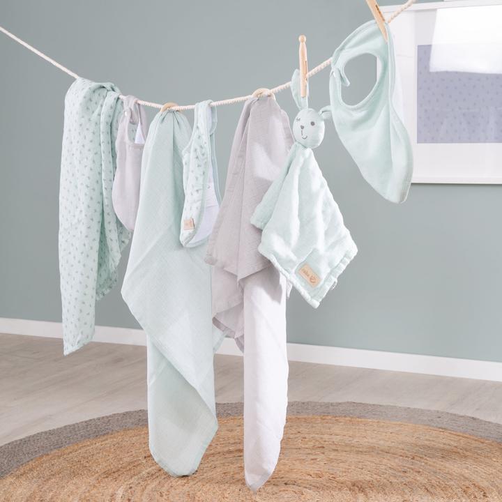 Actual product image Roba Gift set Baby Essentials Lil Planet frosty green