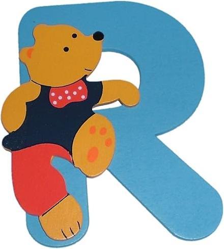 Actual product image Bieco Letter bear R 8cm wood
